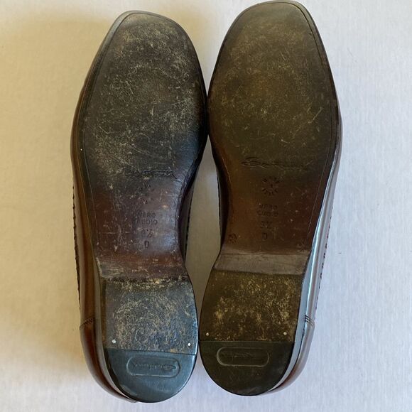 Santoni Brown Leather Penny Loafers - Picture 7 of 11